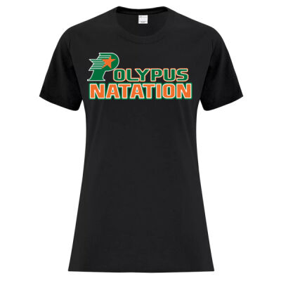 Polypus Natation - Women Cotton T-Shirt Thumbnail